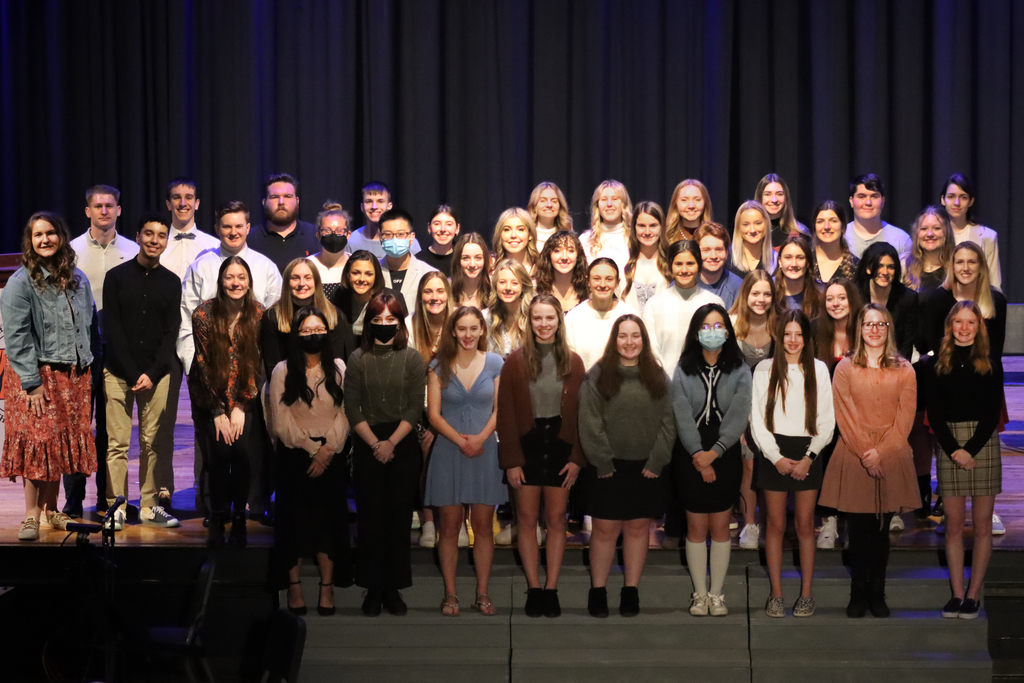 46 individuals were honored Wednesday with the induction ceremony for the National Honor Society